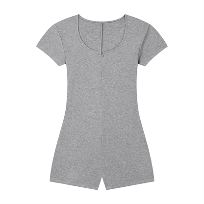 Women's Dual-Function Cape Tie-Waist Romper
