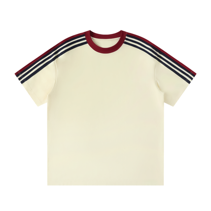 Unisex Colorblock Striped T-Shirt