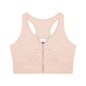 Women’s Cropped Zip Yoga Sports Bra