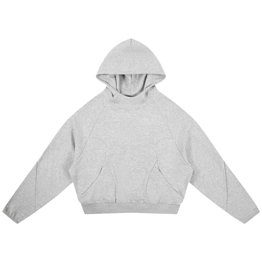 Waran Curved Panel Raglan Hoodie 350GSM
