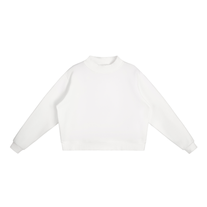 Fleece Mock-Neck Crew Sweatshirt US