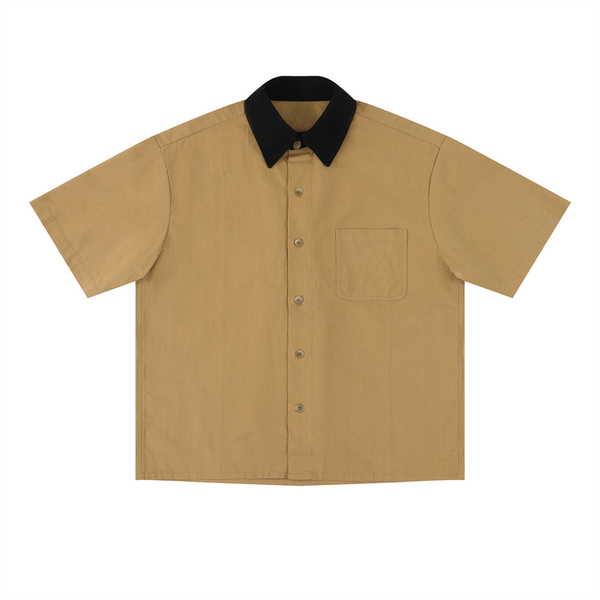 Waran Unisex Color Block Short Sleeve Shirt