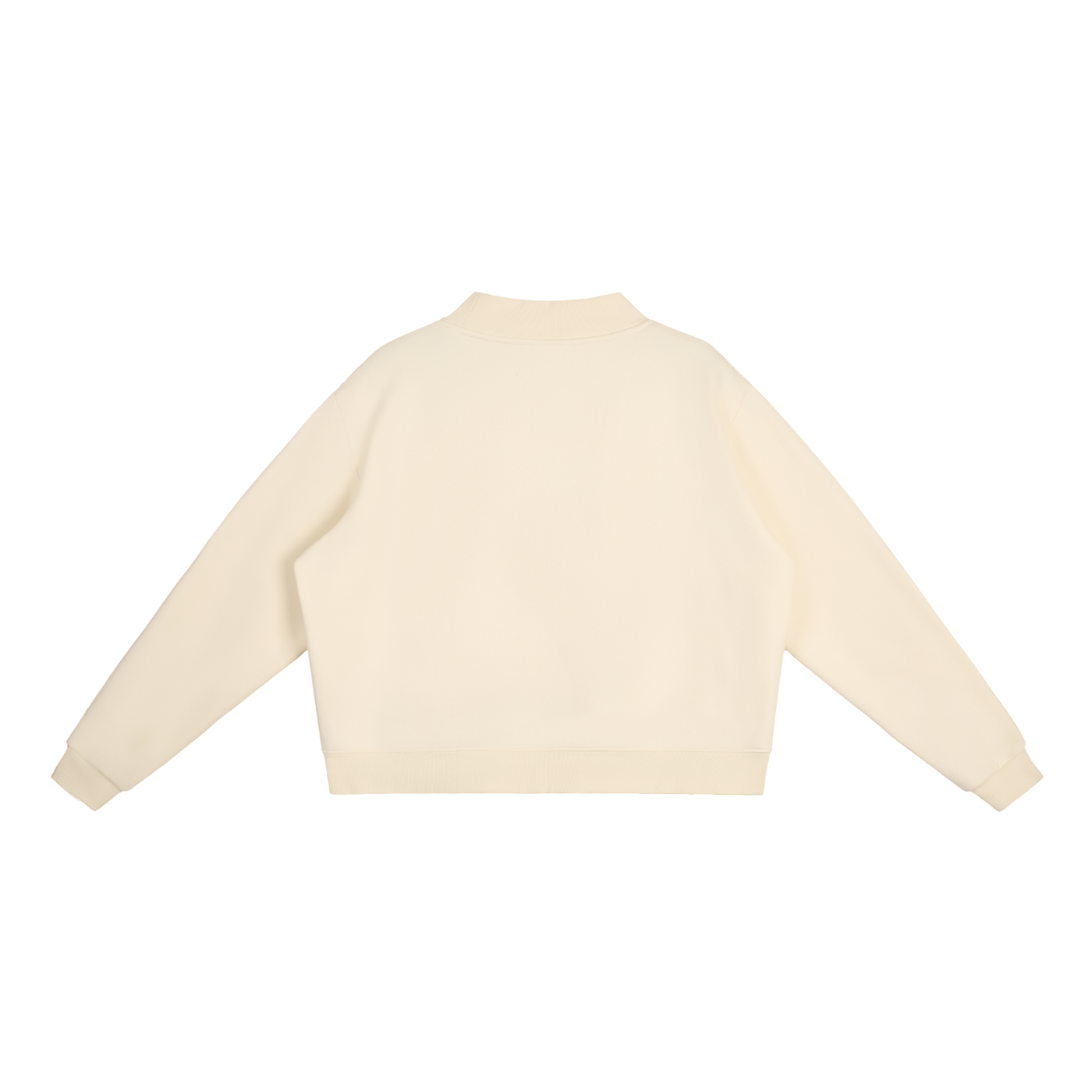 Fleece Mock-Neck Crew Sweatshirt US