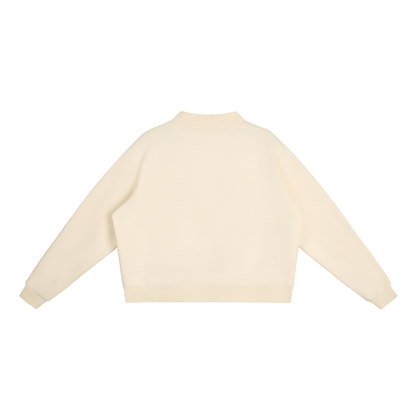 Fleece Mock-Neck Crew Sweatshirt US