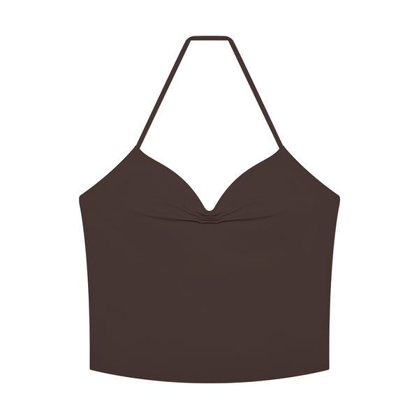 Waran Women’s Ruched Halter Yoga Tank Top
