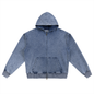 Waran Snow Wash Oversized Zip-Up Hoodie
