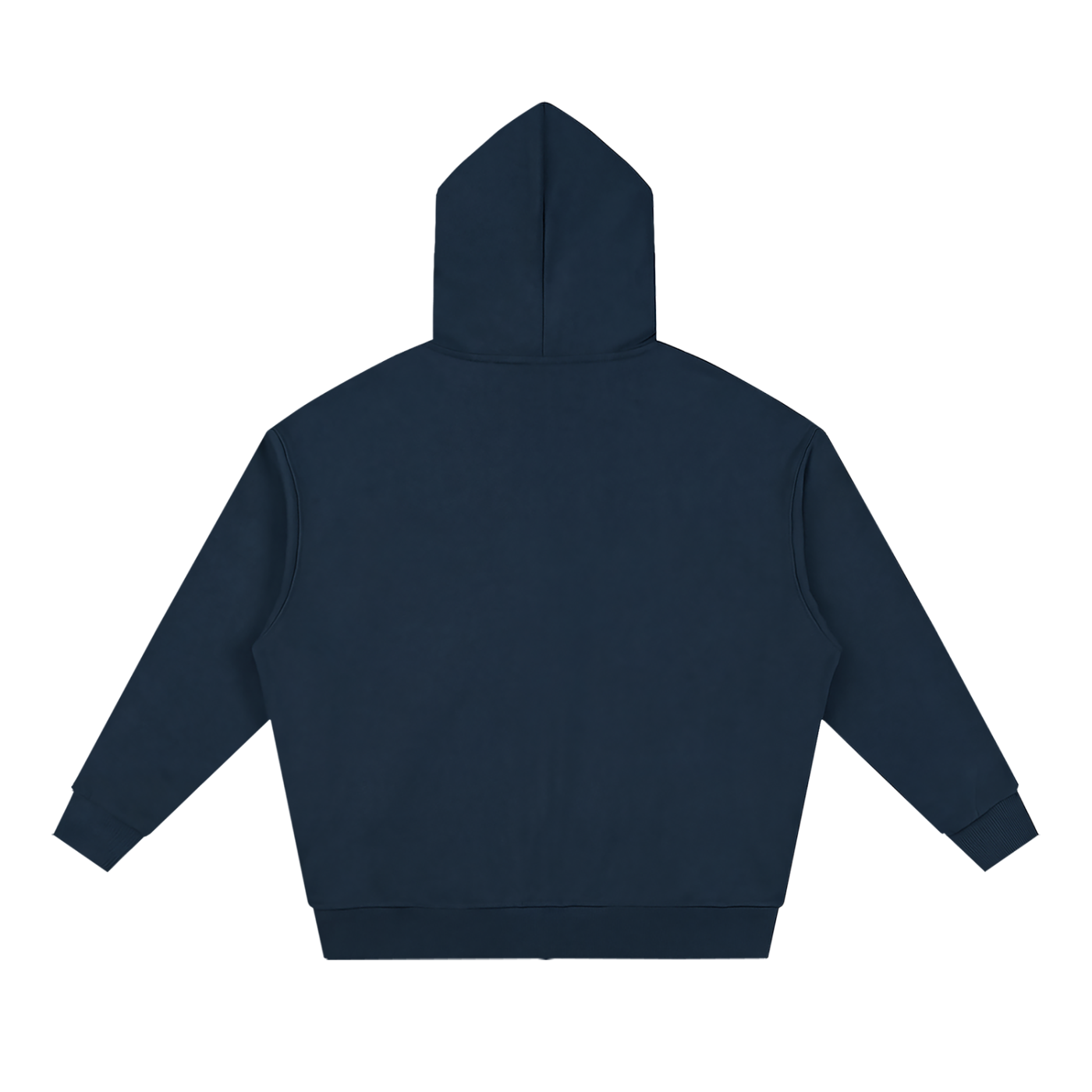 Waran Unisex Loose Solid Full Zip Hoodie
