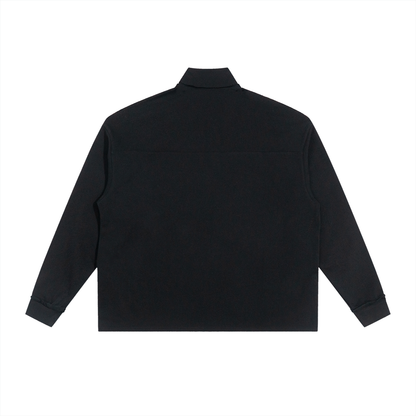 Waran Half-Zip Rolled Edge Fleece Sweatshirt