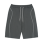 Unisex Piping Drawstring Shorts