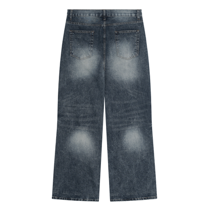 Men's Vintage Wash Denim Jeans