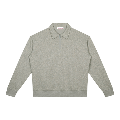 Unisex Boxy Quarter-Zip Sweatshirt