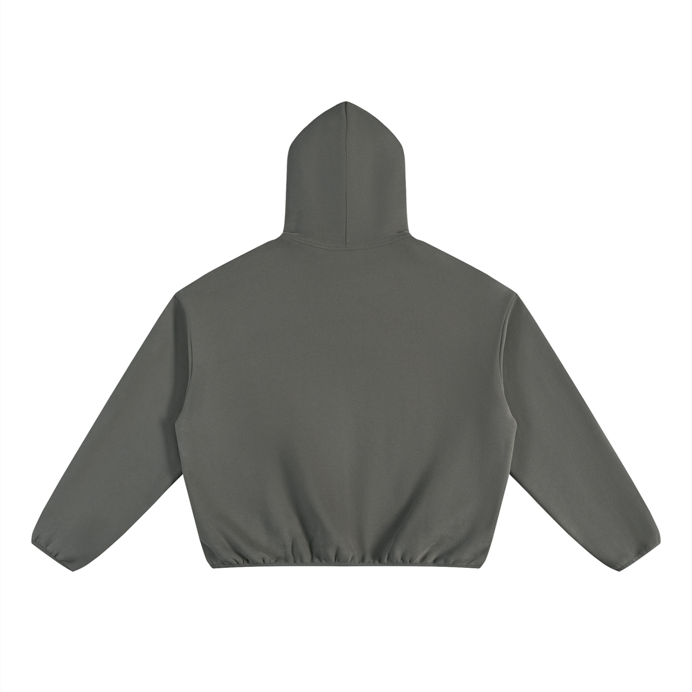 Unisex Boxy Piping Fleece Hoodie