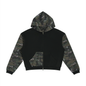 Unisex Colorblock Camo Full Zip Boxy Hoodie
