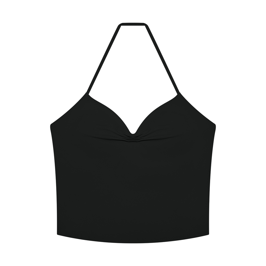 Waran Women’s Ruched Halter Yoga Tank Top