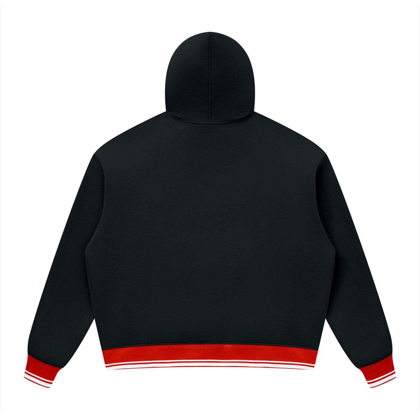 Unisex Oversized Color Block Fleece Hoodie
