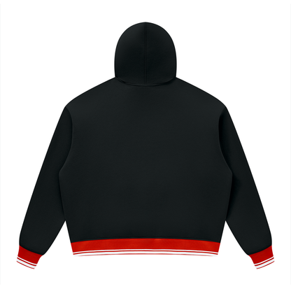 Unisex Oversized Color Block Fleece Hoodie