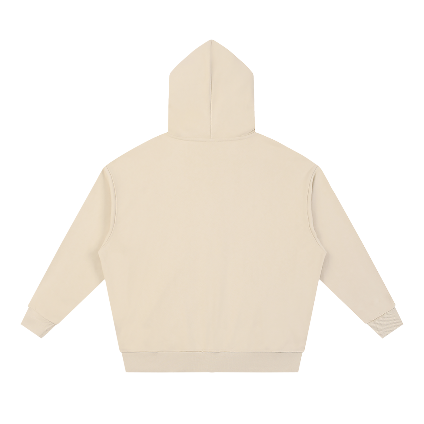 Waran Unisex Loose Solid Full Zip Hoodie