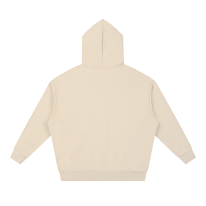 Waran Unisex Loose Solid Full Zip Hoodie