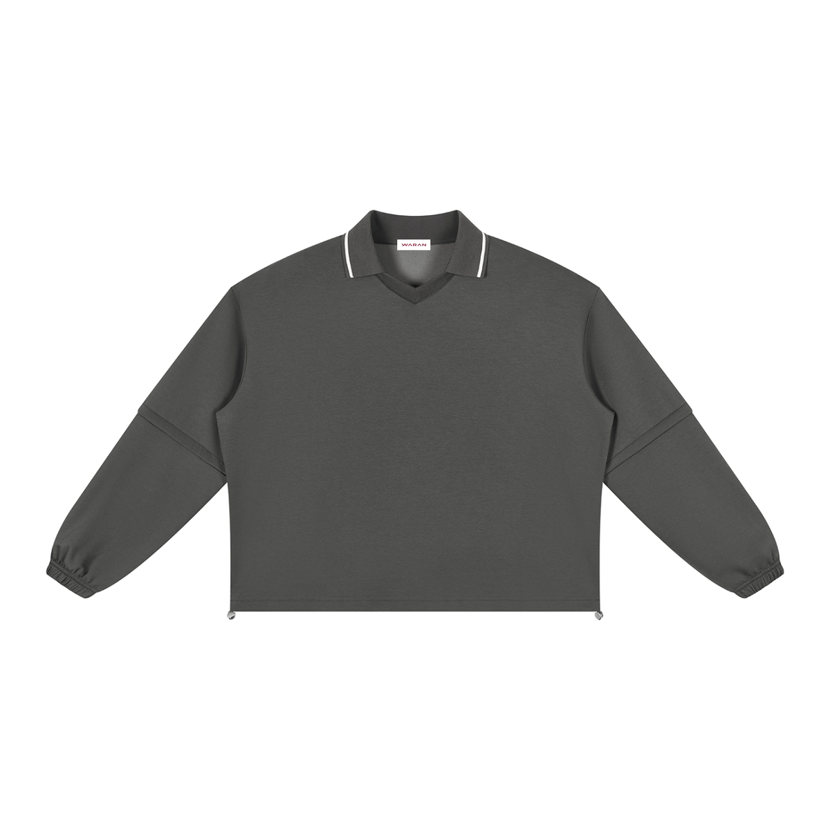 Boxy Collared Detachable Sweatshirt