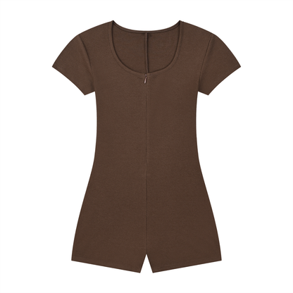 Women's Dual-Function Cape Tie-Waist Romper