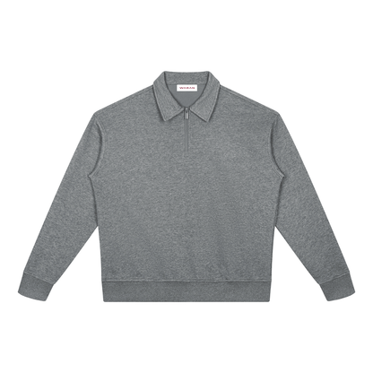 Unisex Boxy Quarter-Zip Sweatshirt
