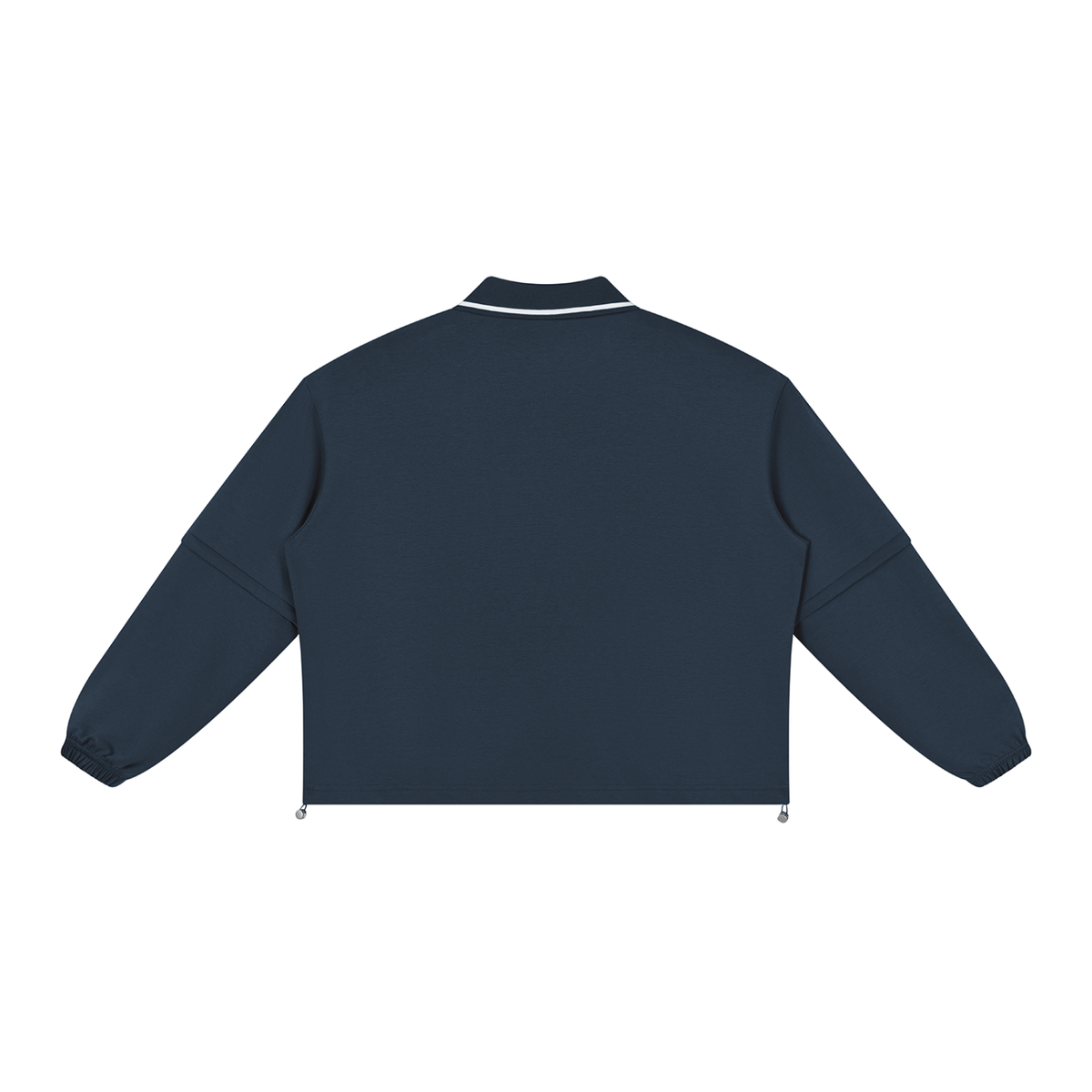 Boxy Collared Detachable Sweatshirt