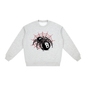 Oversized Drop Shoulder Crewneck Sweatshirt |Spider