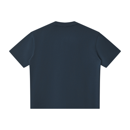 Unisex Oversized Piping Henley T-Shirt