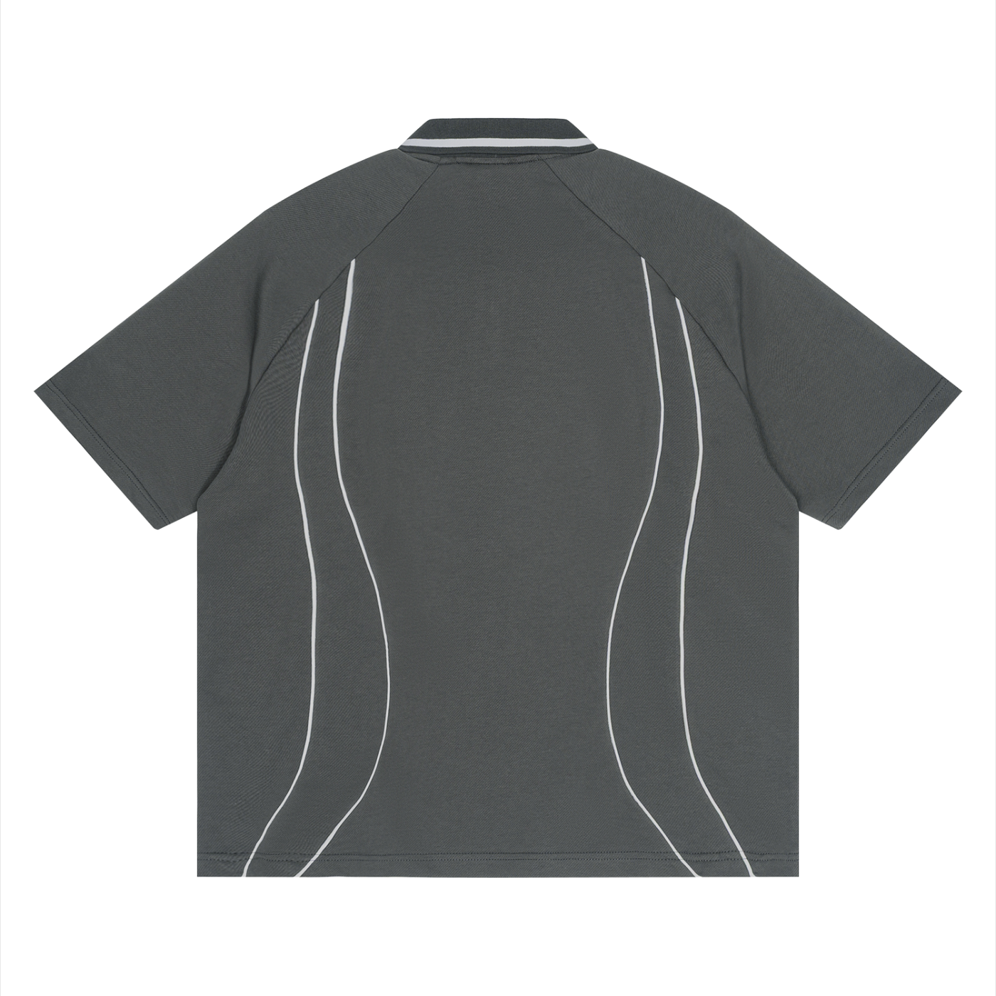 Waran Unisex Raglan Piping Polo Shirt