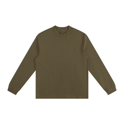Non-Shrink Mock Neck Sweatshirt