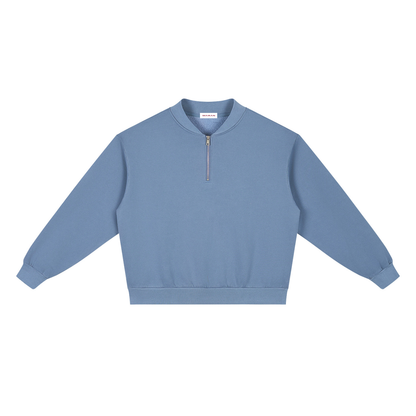 Vintage Wash Fleece Quarter Zip Sweatshirt