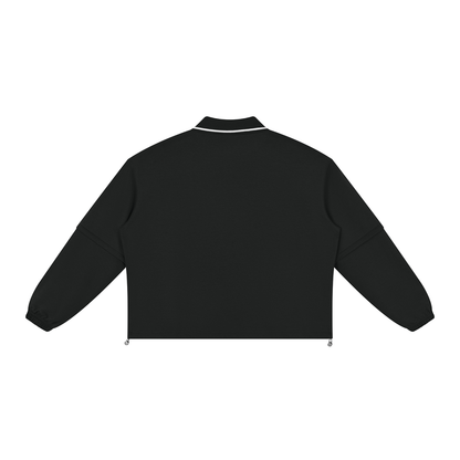 Boxy Collared Detachable Sweatshirt