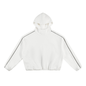 Unisex Boxy Piping Fleece Hoodie