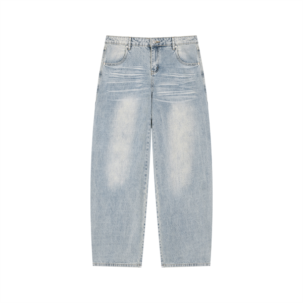 Waran Men’s Enzyme Wash Wide Leg Jeans 465GSM