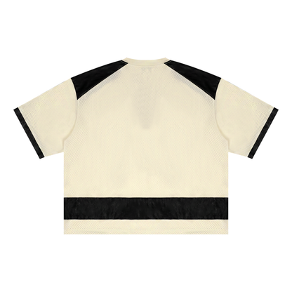 Unisex Raglan Sleeve Mesh Boxy T-Shirt