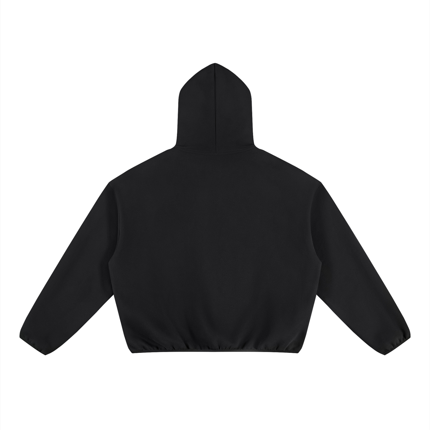 Unisex Boxy Piping Fleece Hoodie