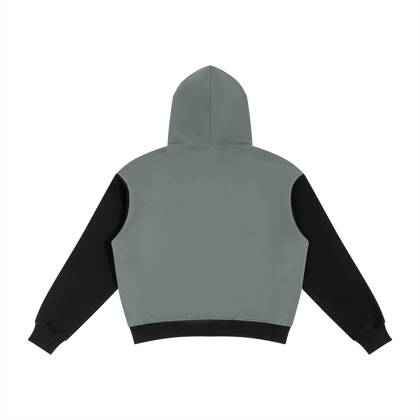 Unisex Color Block Fleece Full Zip Hoodie