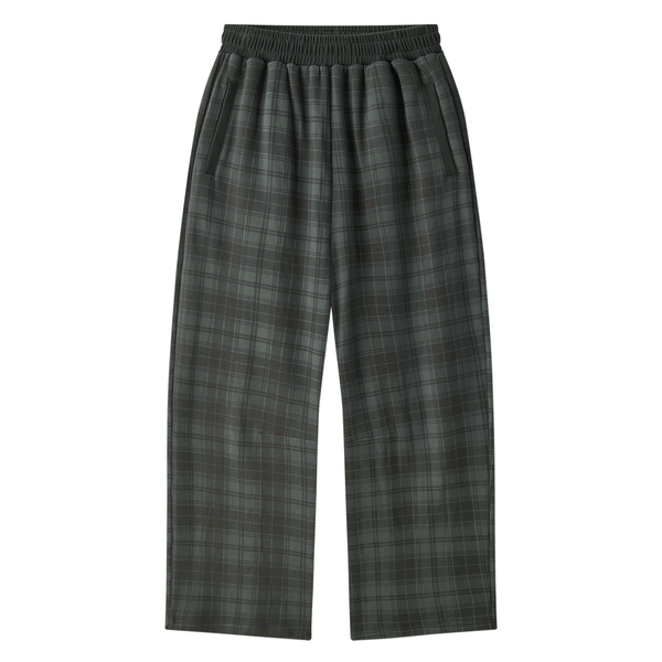 Waran Unisex Plaid Straight Leg Pants
