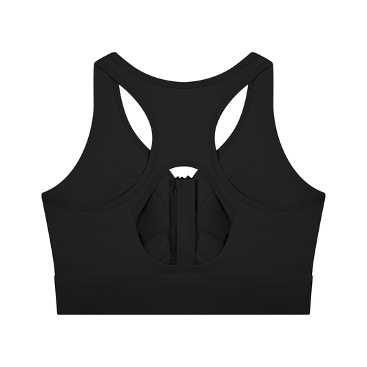 Women’s Cropped Zip Yoga Sports Bra
