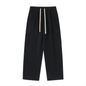 Drawstring Waist Straight-Leg Cargo Pants