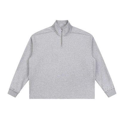 Waran Half-Zip Rolled Edge Fleece Sweatshirt