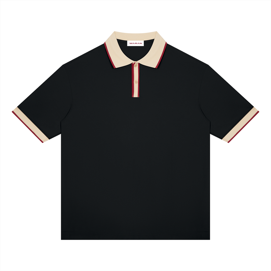 Waran Unisex Color Block Polo Shirt