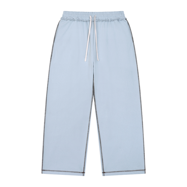 Waran Unisex Raw Edge Topstitch Sweatpants
