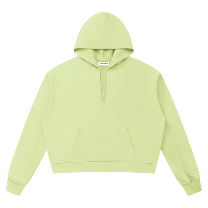 Unisex Boxy Raw Edge Hoodie