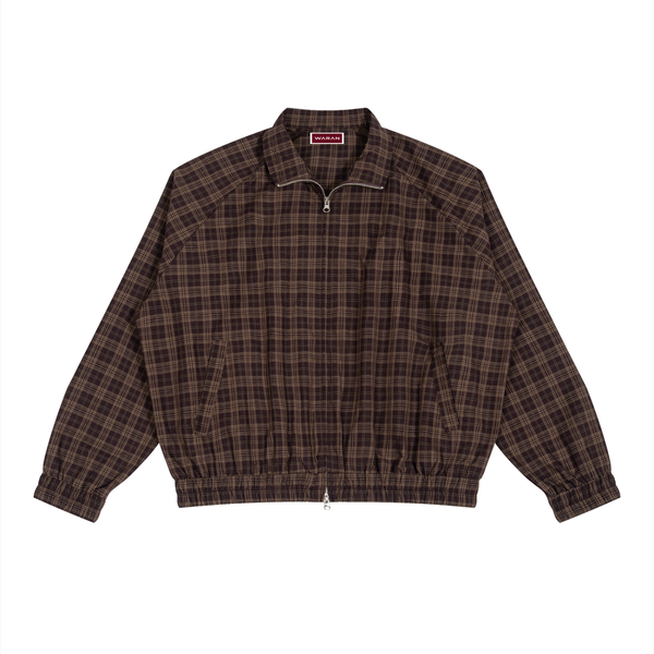 Waran Unisex Plaid Full-Zip Track Jacket 130GSM