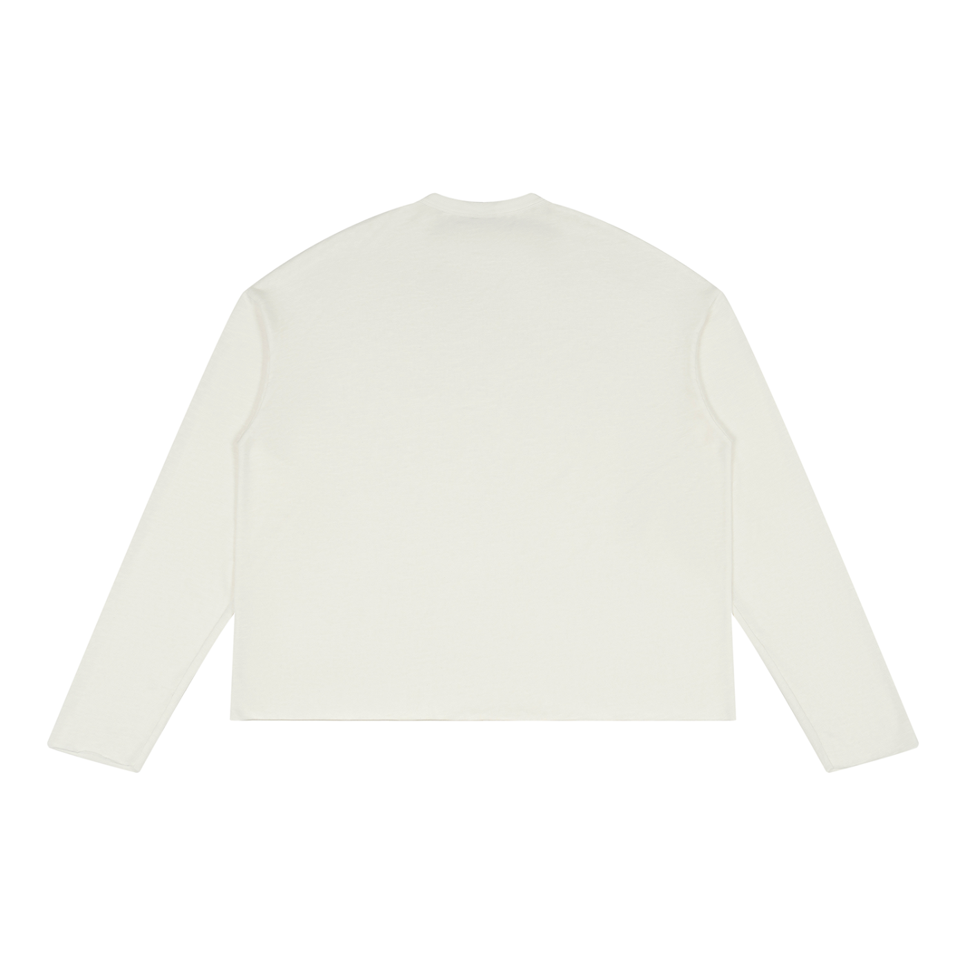 Unisex Raw Edge Long Sleeve T-Shirt