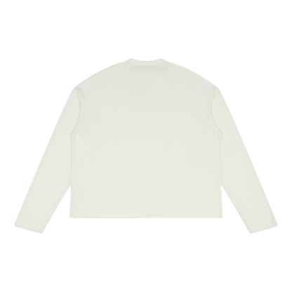 Unisex Raw Edge Long Sleeve T-Shirt
