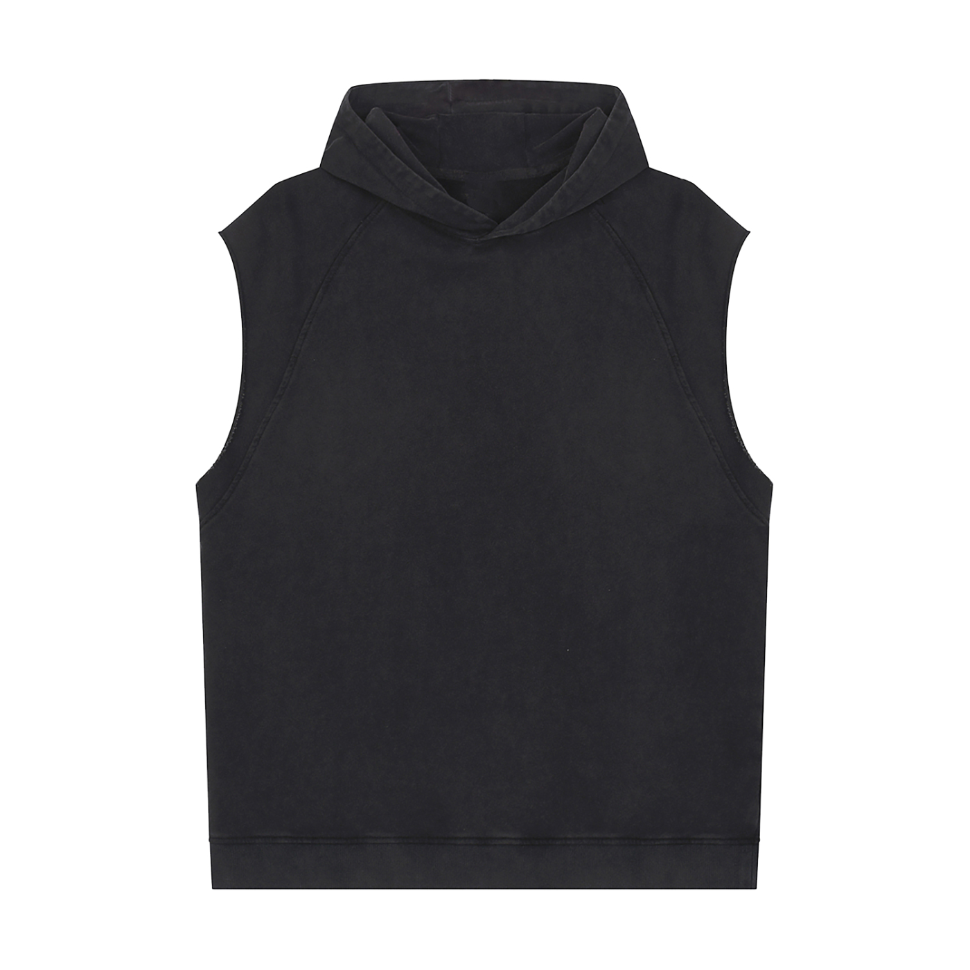 Sweat à capuche sans manches Waran délavé 320 g/m²