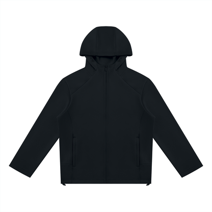 Unisex Paneled Full Zip Hoodie