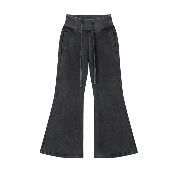 Waran Women’s Vintage Washed Flared Fleece Pants